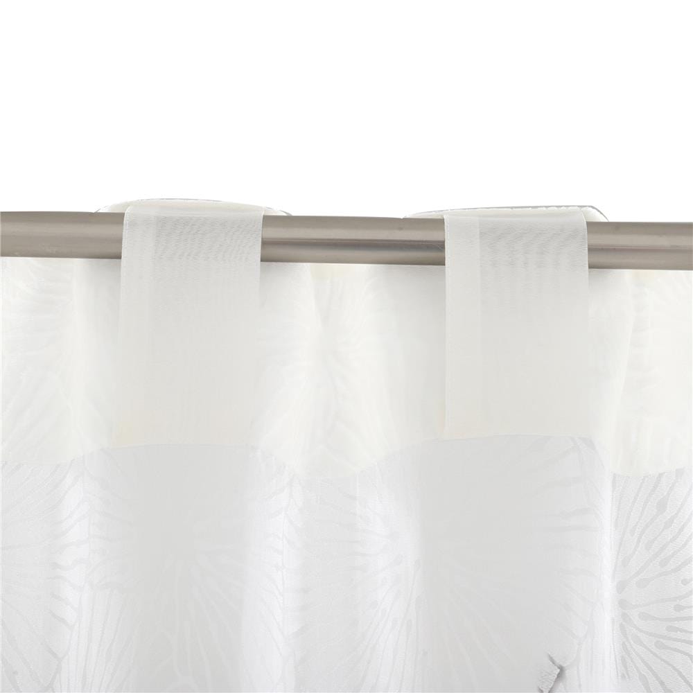 ผ้าม่านโปร่งซ่อนหู HOME LIVING STYLE CORAL 135x220 ซม. สีขาว
