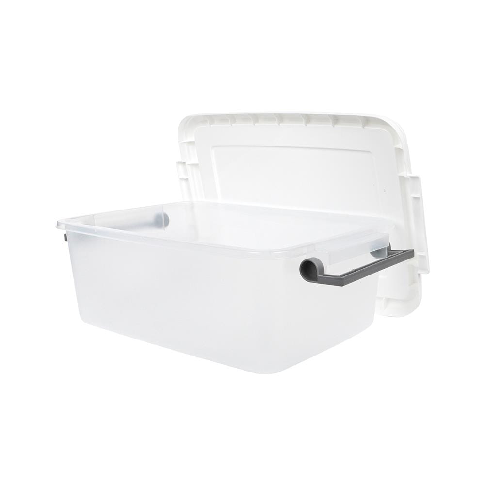กล่องเก็บของ STACKO AZ 17 ลิตร 46.9x32.2x18.1 ซม. สีขาวขุ่น