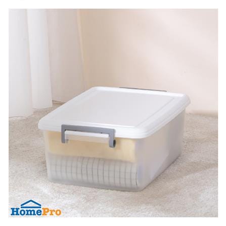 กล่องเก็บของ STACKO AZ 17 ลิตร 46.9x32.2x18.1 ซม. สีขาวขุ่น_4