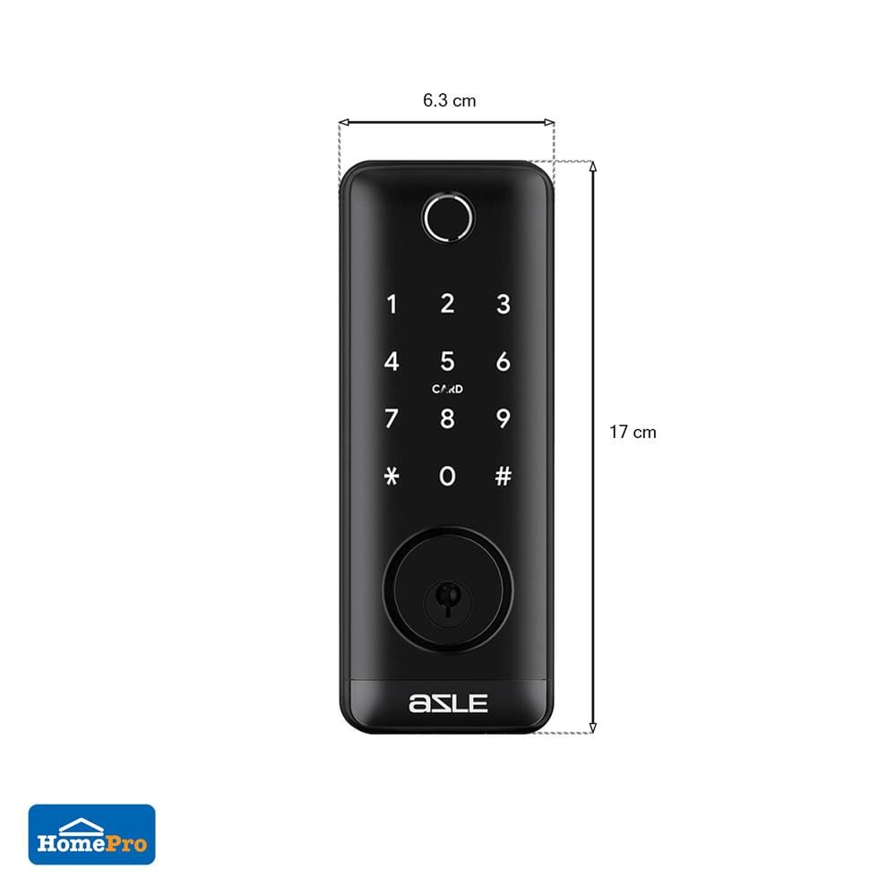 กลอนดิจิตอล AZLE T1B สีดำ