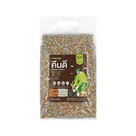 เม็ดดินเผามวลหนัก S คืนดี สีผสม 1.5 กก.
