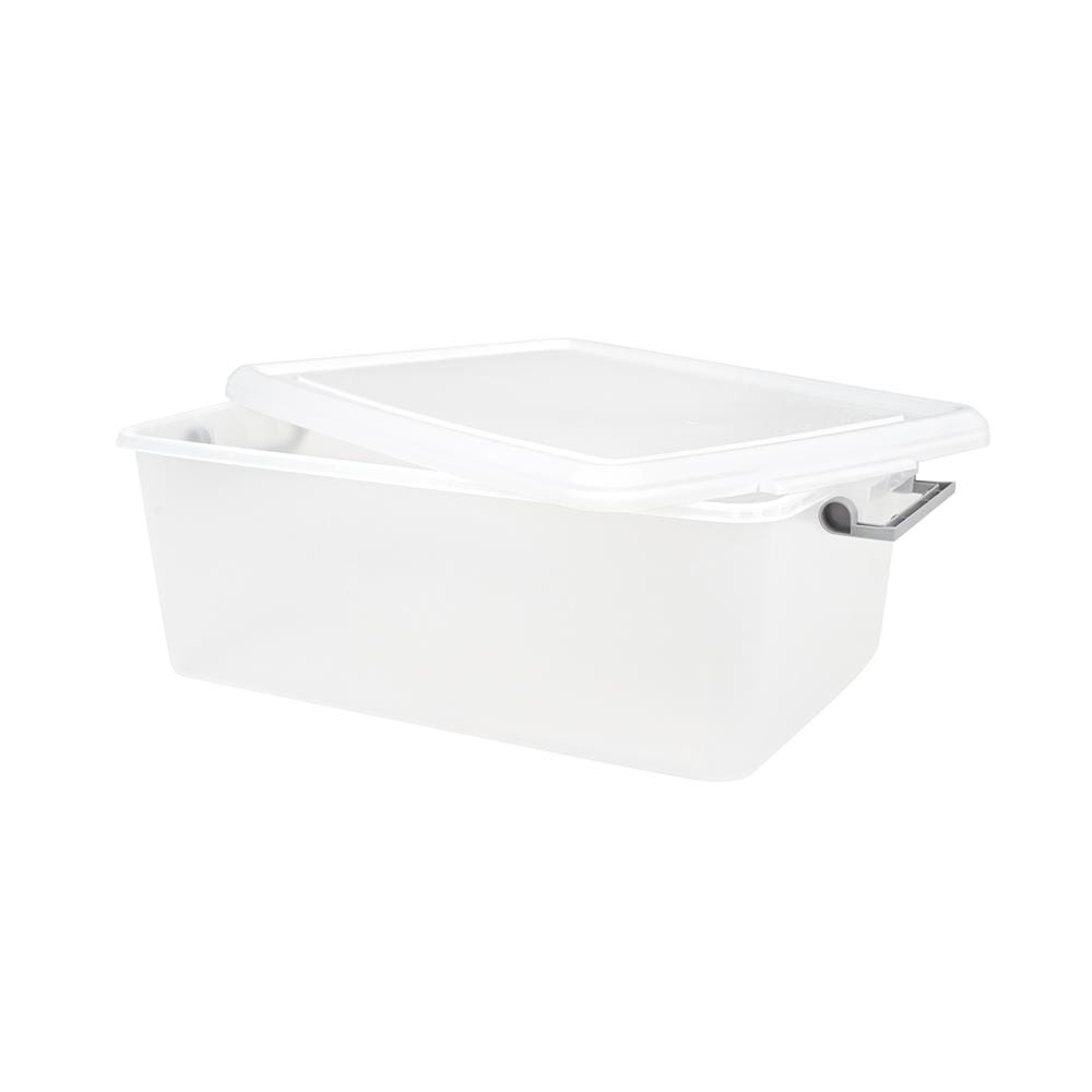 กล่องเก็บของ STACKO AZ 50 ลิตร 66.5x44.8x24.6 ซม. สีขาวขุ่น
