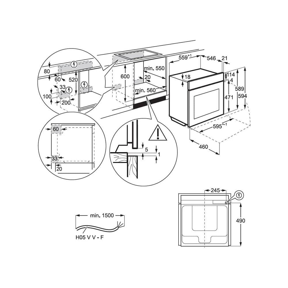 เตาอบฝังดิจิตอล ELECTROLUX KOAAS31X