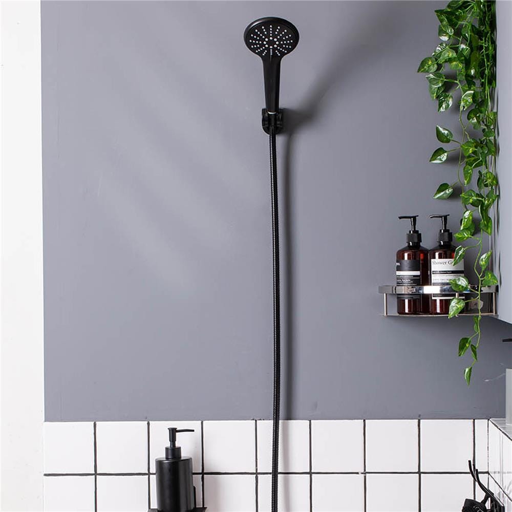 ชุดฝักบัวสายอ่อน 3 ระดับ RASLAND SHOWER-BLACK สีดำ
