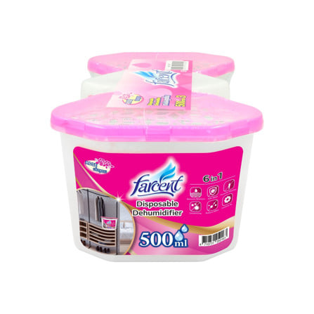 กล่องดูดความชื้น FARCENT ROSE 500 มล. (แพ็ก 2แถม1)_0