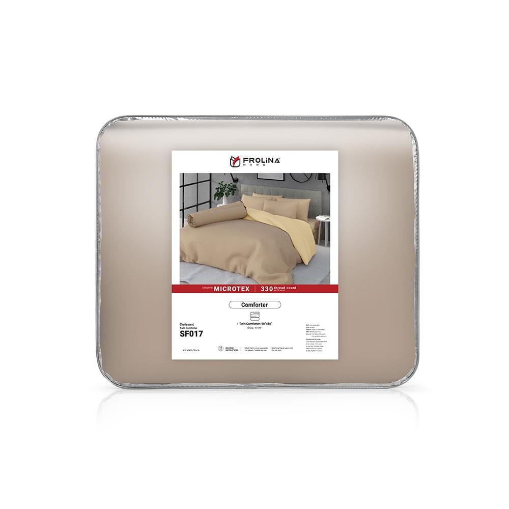 ผ้านวม FROLINA MICROTEX SF017 60x80 นิ้ว สีกากี