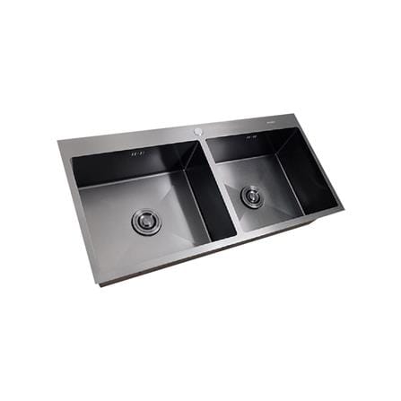 ซิงค์ฝัง 2 หลุม AXIA MIDNIGHT 4646 สีดำ_1
