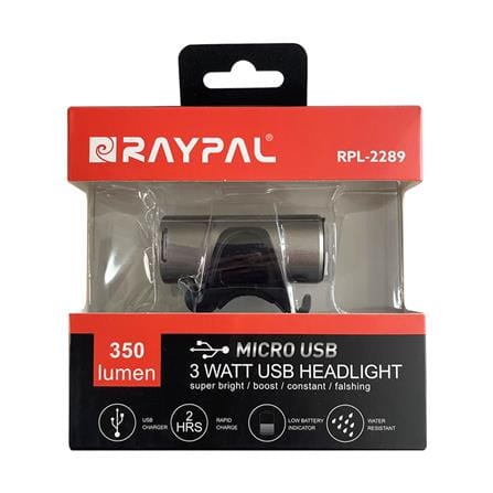 ไฟหน้าจักรยาน RAYPAL RPL-2289 สีเงิน_3