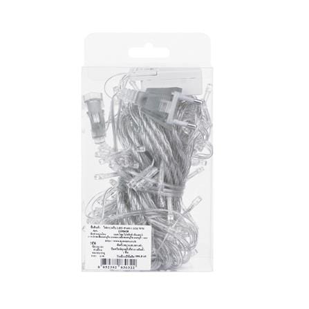 ไฟกะพริบ LED CARINI สายขาวใส 10 เมตร WARM WHITE_3
