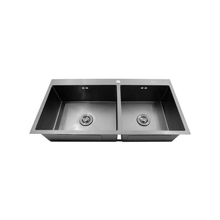 ซิงค์ฝัง 2 หลุม AXIA MIDNIGHT 5240 สีดำ_0