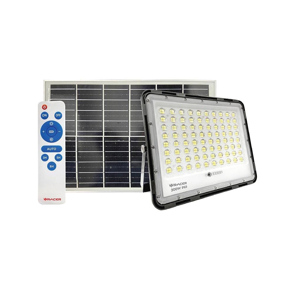 ไฟสปอตไลท์ SOLAR RACER FLOODLIGHT 300 วัตต์ WARM WHITE สีเทา