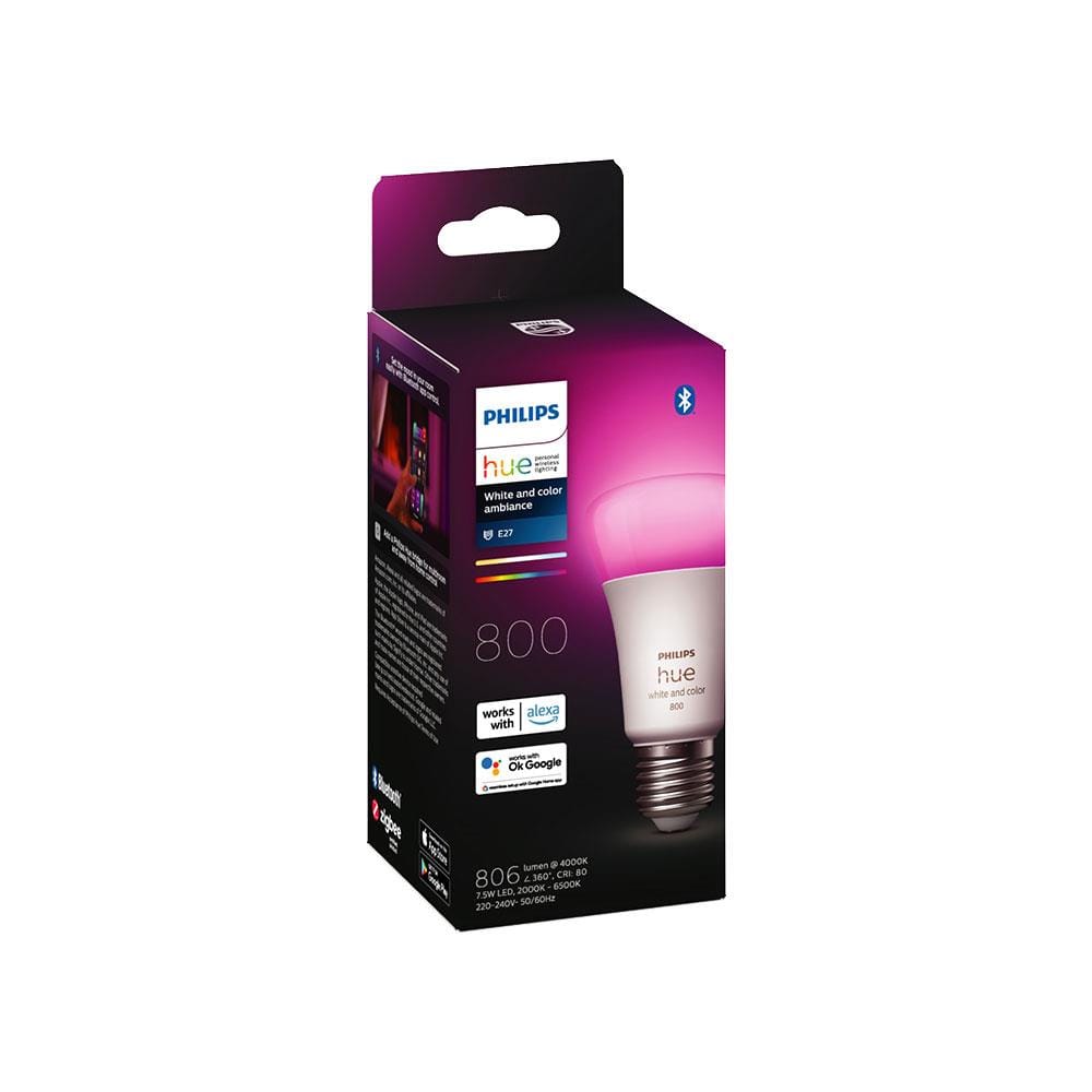 หลอด LED PHILIPS HUE BULB A60 7.5 วัตต์ RGB E27