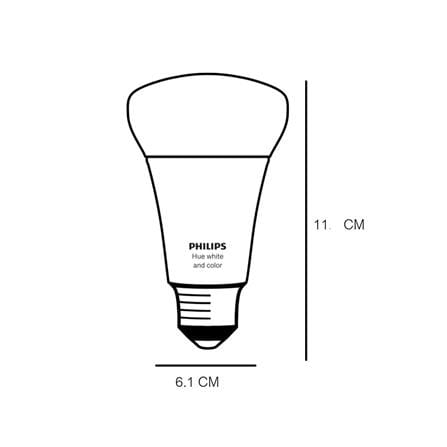 หลอด LED PHILIPS HUE BULB A60 7.5 วัตต์ RGB E27_5