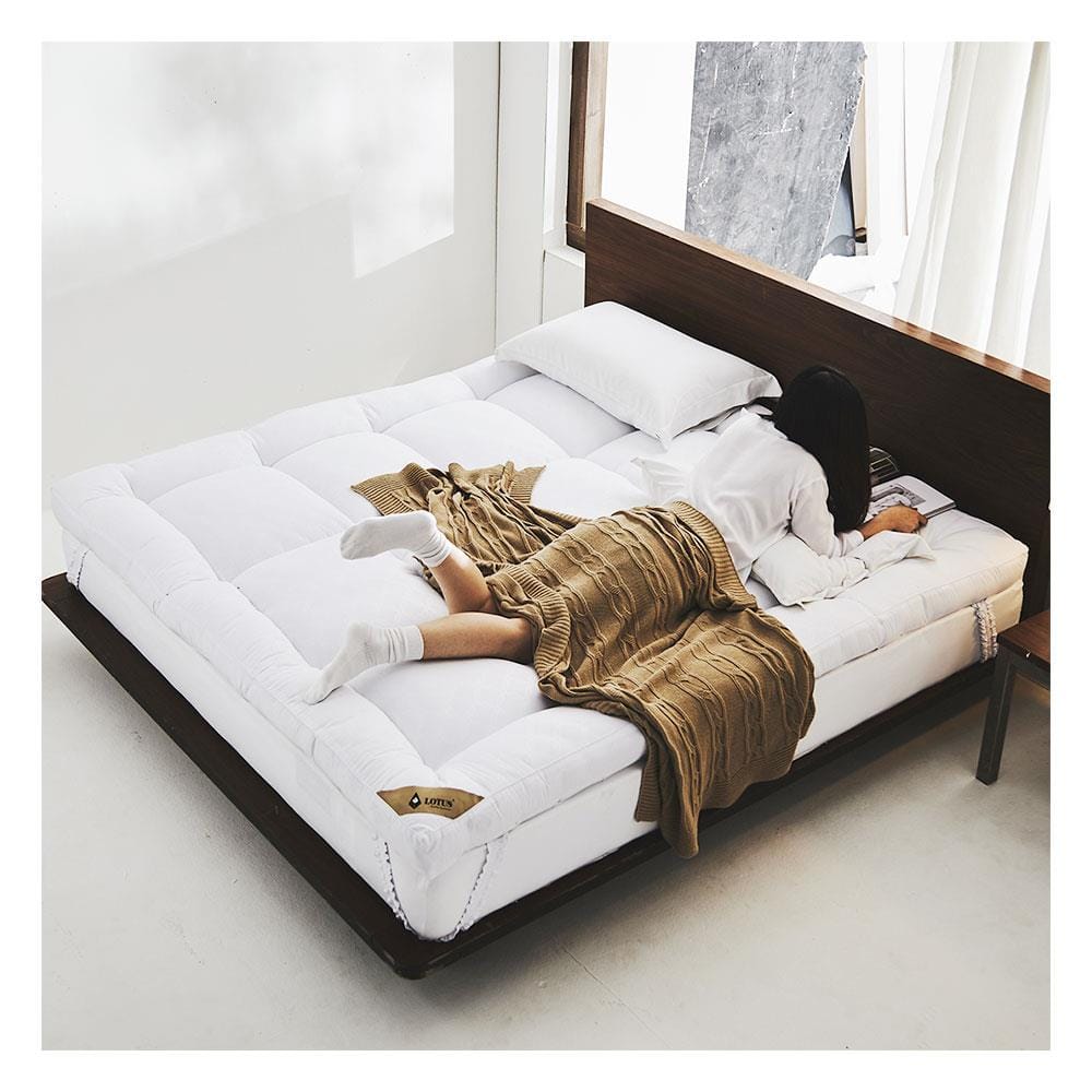 แผ่นรองนอน 3 ฟุต LOTUS AYAME WHITE
