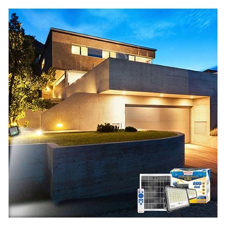 ไฟสปอตไลท์ SOLAR RACER FLOODLIGHT 200 วัตต์ WARM WHITE สีเทา_7