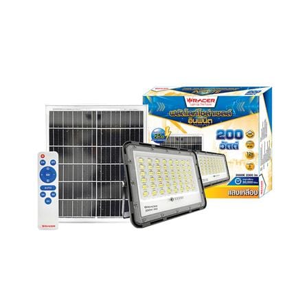 ไฟสปอตไลท์ SOLAR RACER FLOODLIGHT 200 วัตต์ WARM WHITE สีเทา_6