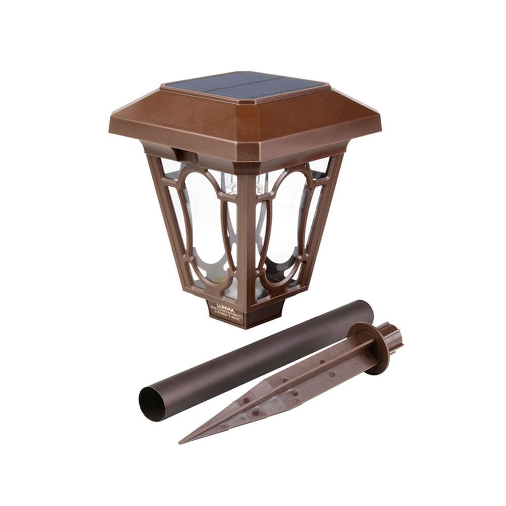 ไฟจัดสวน SOLAR LUMAX 58-00312 6 วัตต์ วอร์มไวท์ สีน้ำตาล