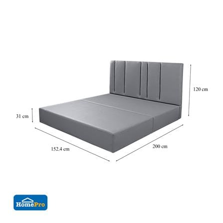 ฐานรองหัวเตียง 5 ฟุต HOME LIVING STYLE ARTHENA GREY_6