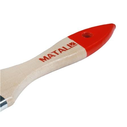 แปรงทาสีขนสังเคราะห์ด้ามไม้ปลายแดง MATALL H202 1.5 นิ้ว_2