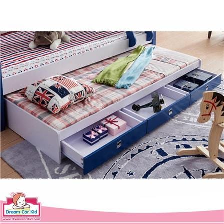 เตียง 2 ชั้นเเละบันได DREAM CAR KID MARINE 611-5B สีนํ้าเงิน/ขาว_7