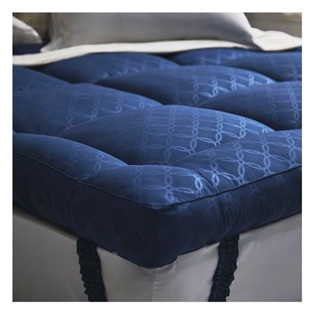 แผ่นรองนอน 5 ฟุต LOTUS AYAME NAVY BLUE_2