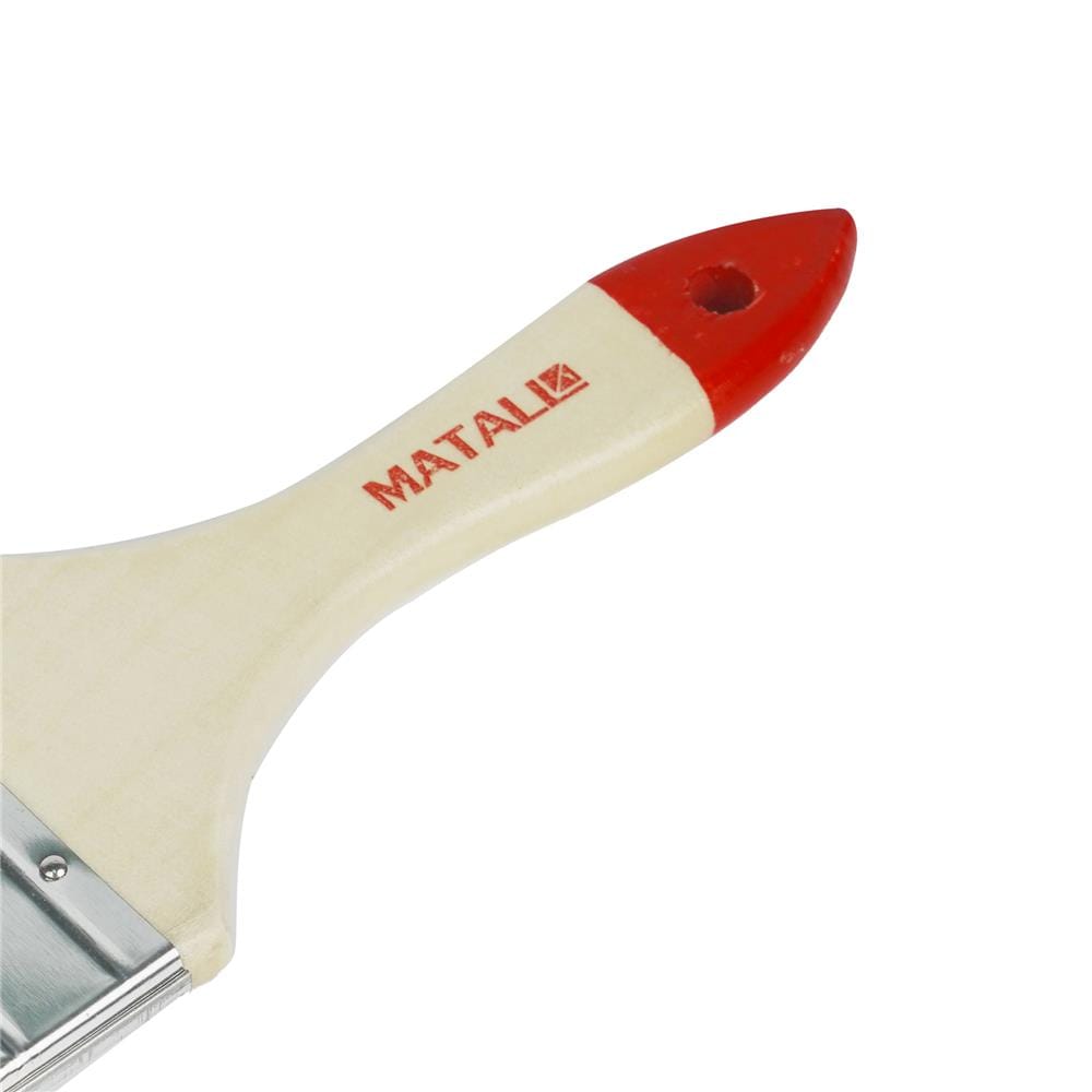 แปรงทาสีขนสังเคราะห์ด้ามไม้ปลายแดง MATALL H205 3 นิ้ว