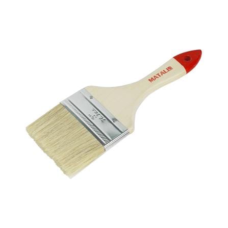 แปรงทาสีขนสังเคราะห์ด้ามไม้ปลายแดง MATALL H205 3 นิ้ว