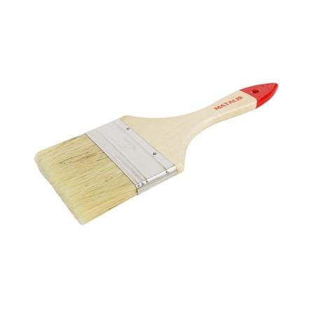 แปรงทาสีขนสังเคราะห์ด้ามไม้ปลายแดง MATALL H206 4 นิ้ว