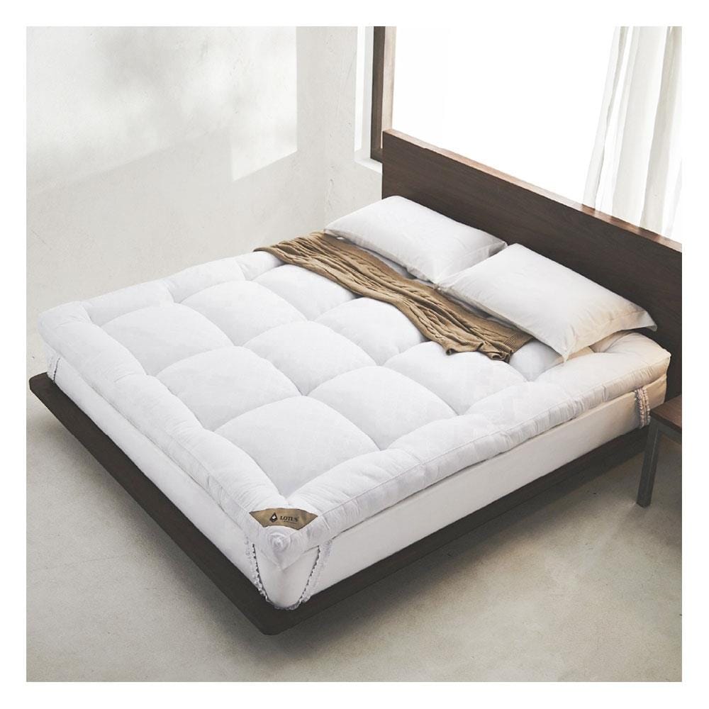 แผ่นรองนอน 3.5 ฟุต LOTUS AYAME WHITE