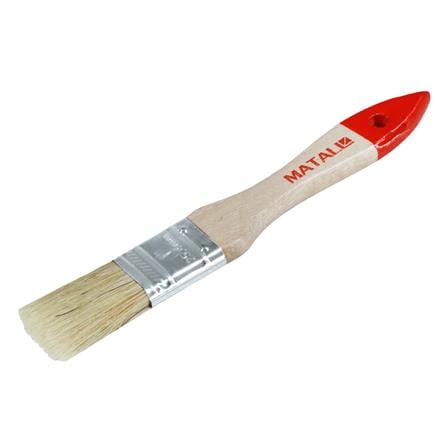 แปรงทาสีขนสังเคราะห์ด้ามไม้ปลายแดง MATALL H201 1 นิ้ว_0