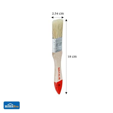 แปรงทาสีขนสังเคราะห์ด้ามไม้ปลายแดง MATALL H201 1 นิ้ว_3