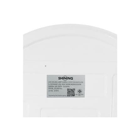 ไฟเพดาน LED SHINING CHADA 15 นิ้ว 36 วัตต์ DAYLIGHT/COOL WHITE/WARM WHITE_11