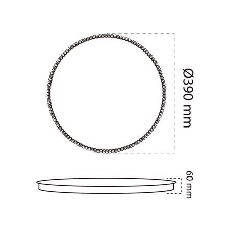 ไฟเพดาน LED SHINING CHADA 15 นิ้ว 36 วัตต์ DAYLIGHT/COOL WHITE/WARM WHITE_10