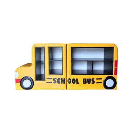 ชั้นวางของเด็ก 7 ช่อง PLAYSANOOK SCHOOL BUS สีเหลือง