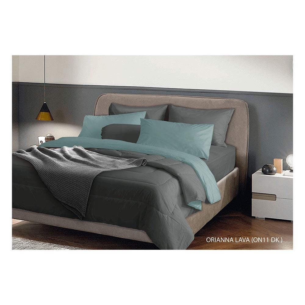ชุดผ้าปูที่นอน 5 ฟุต 6 ชิ้น STEVENS SOFTEX ON11DK สีเทา