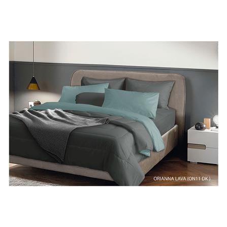 ชุดผ้าปูที่นอน 5 ฟุต 6 ชิ้น STEVENS SOFTEX ON11DK สีเทา_0