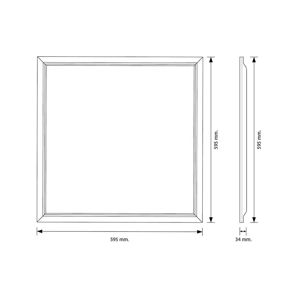 โคมฝังฝ้า LED RACER HIGH LUMENS 60x60 ซม. 40 วัตต์ DAYLIGHT
