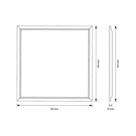 โคมฝังฝ้า LED RACER HIGH LUMENS 60x60 ซม. 40 วัตต์ DAYLIGHT_3