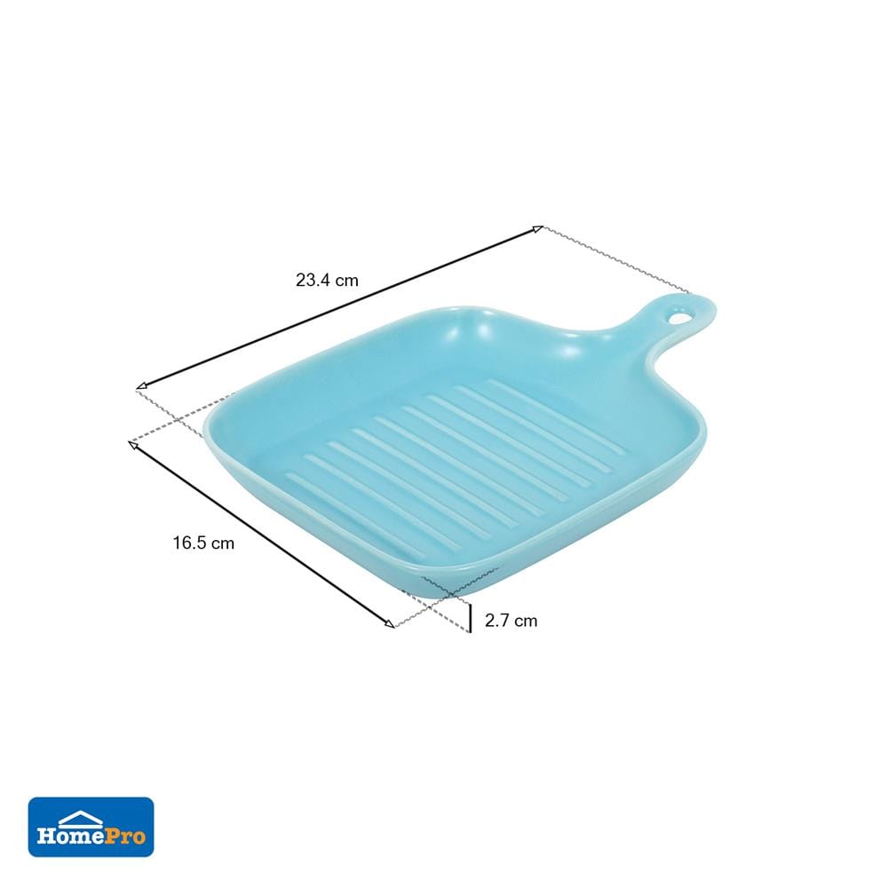 จาน PORCELAIN มีด้าม 9 นิ้ว KECH SOLID BLUE