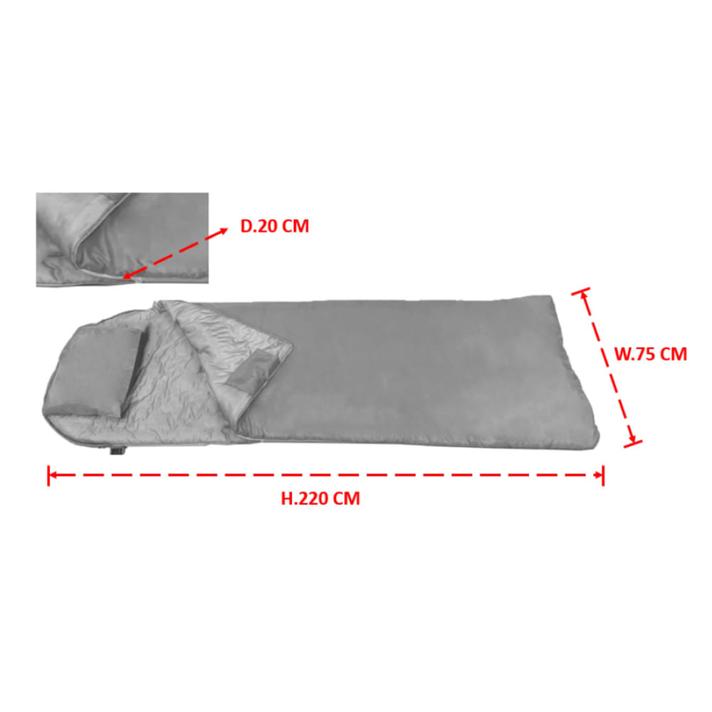 ถุงนอน EQUINOX ENVI 20 GR สีเขียว/เทา