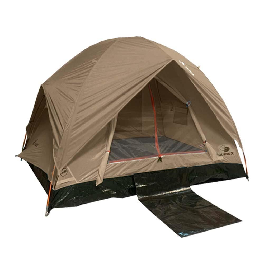 เต็นท์สำหรับ 3-4 คน EQNOX ECO DOME MK II 3 สีน้ำตาล