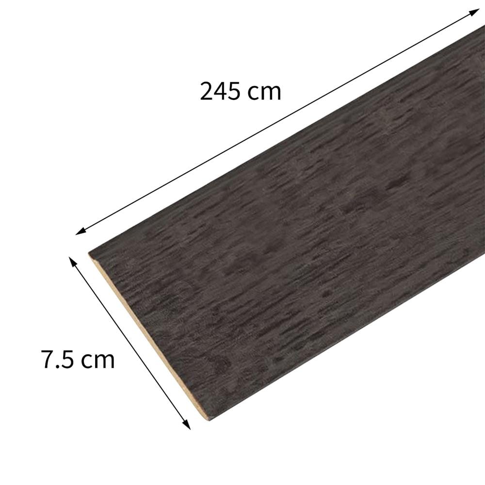 บัวพื้น WPC CROBERN 7.5X245X1.5 ซม. สีเทา