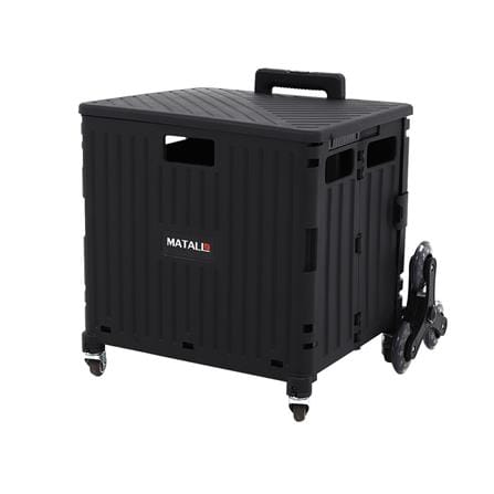 กล่องรถเข็นพับได้ MATALL DY2202 40 กก. สีดำ_1