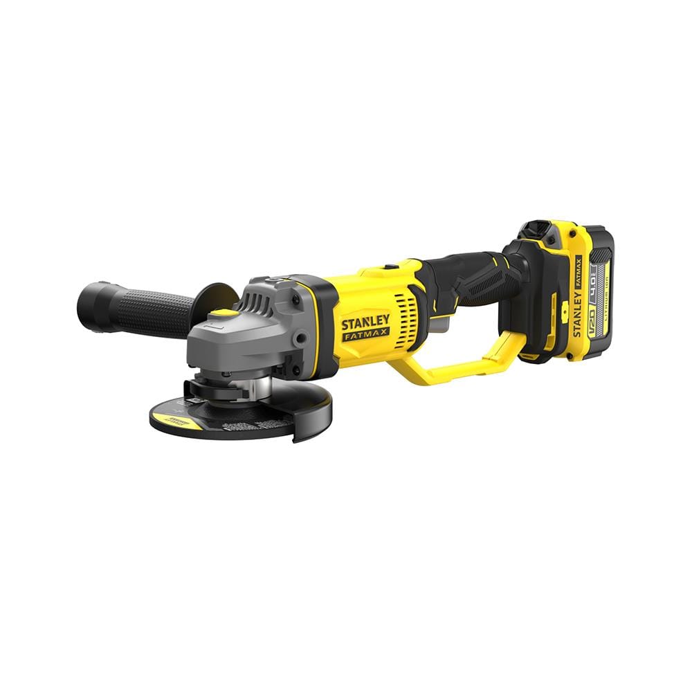 เครื่องเจียรไร้สาย 4 นิ้ว (พร้อมแบตเตอรี่) STANLEY SCG400M2K-B1 20 โวลต์