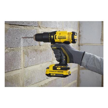 สว่านกระแทกไร้สาย (พร้อมแบตเตอรี่) STANLEY SCD711D2KA-B1 20 โวลต์_2