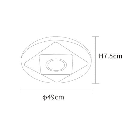 ไฟเพดาน LED CARINI ZY360-1 19 นิ้ว 55 วัตต์ DAYLIGHT/COOL WHITE/WARM WHITE สีขาว_7