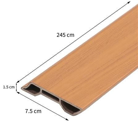 บัวพื้น WPC CROBERN 7.5X245X1.5 ซม. สีเชอร์รี่_4