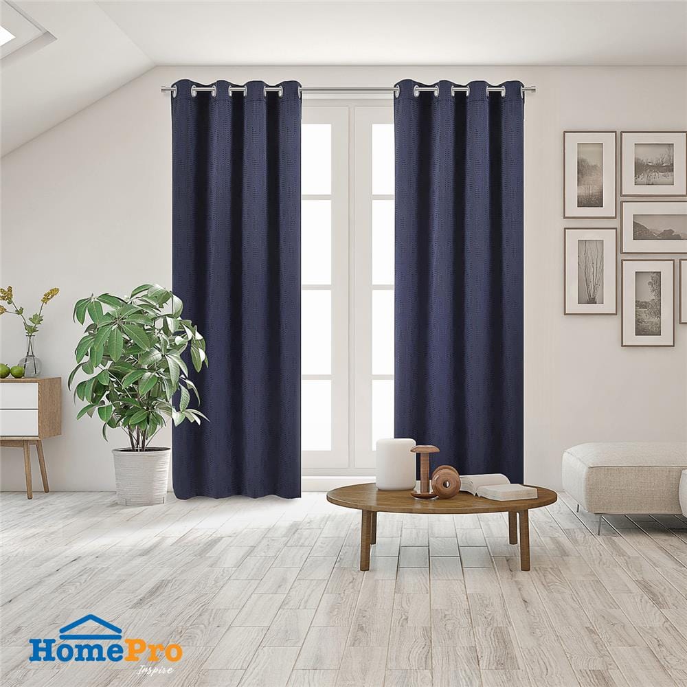 ผ้าม่าน EYELET HOME LIVING STYLE PICCOLA UV 145x220 ซม. สีน้ำเงิน