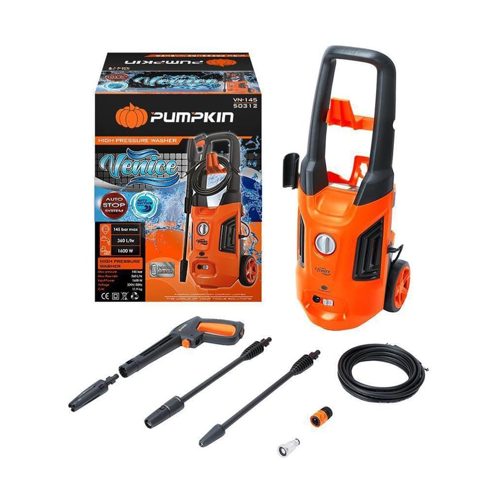 เครื่องฉีดน้ำ PUMPKIN VENICE VN-145 (INDUCTION MOTOR) 145 บาร์ 1600 วัตต์