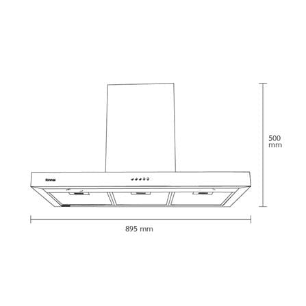 เครื่องดูดควันกระโจม RINNAI RH-C95AT-SSVR 90 ซม._4